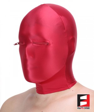 red spandex mask