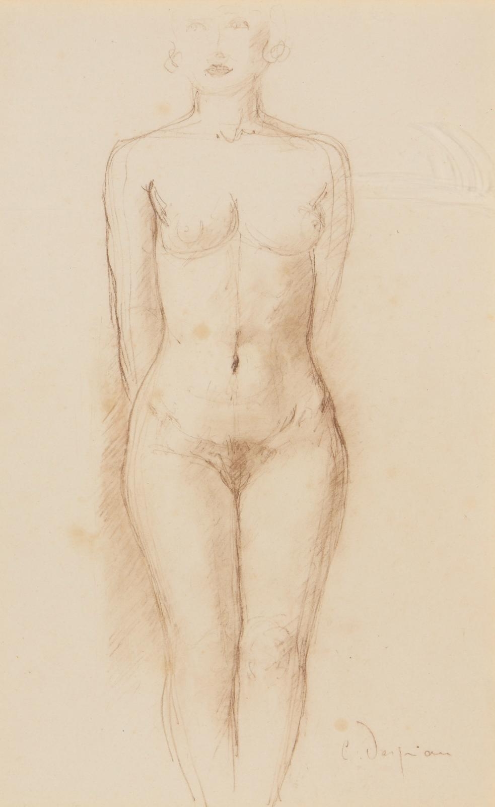 nude woman standing