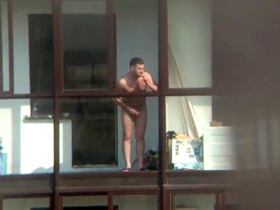 spying on naked men