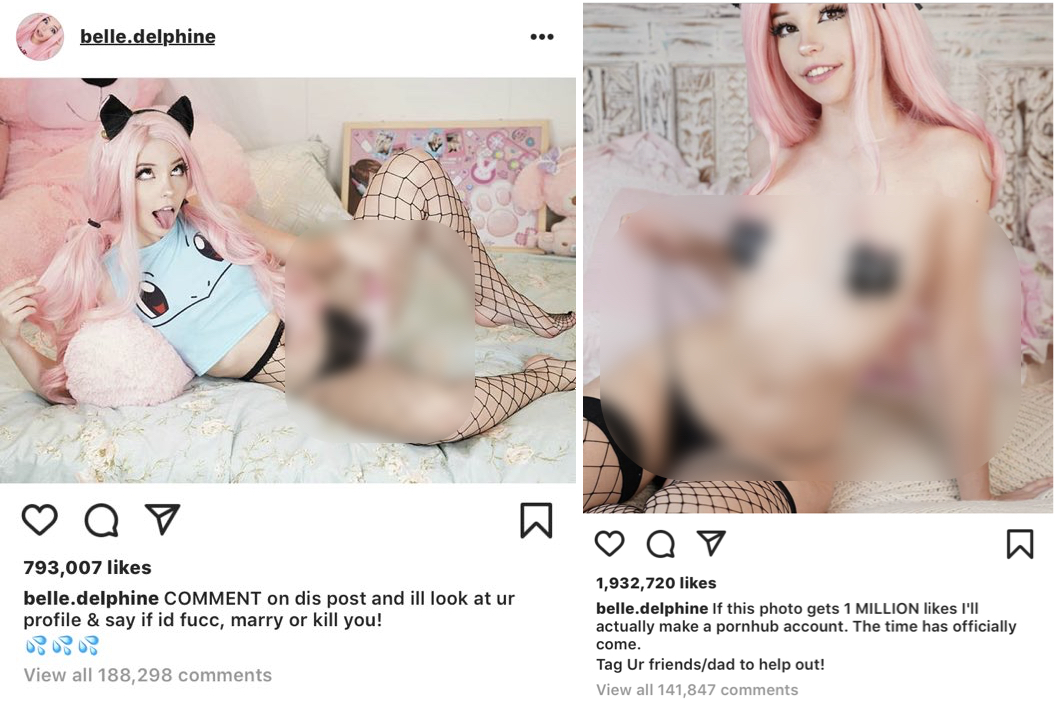 calli rough recommends porn belle delphine pic