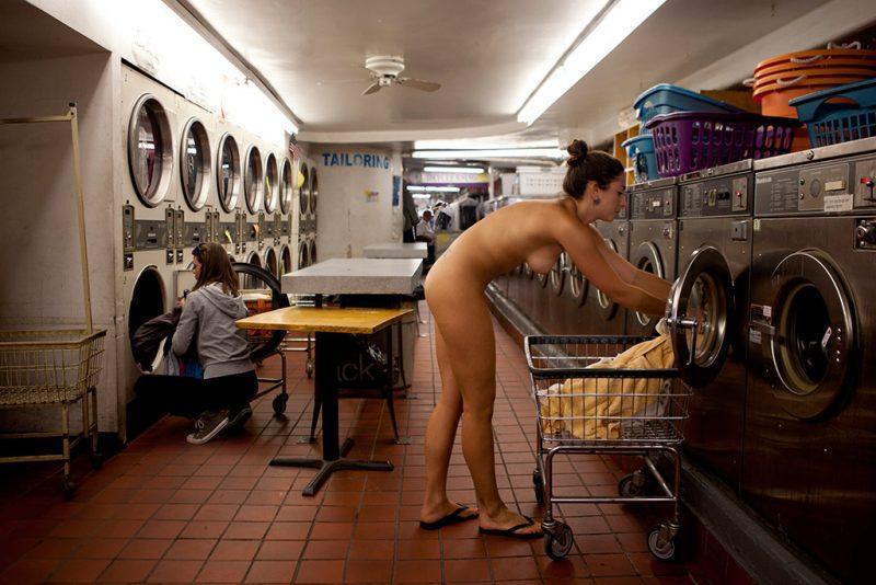 anna fragale recommends nude in laundromat pic