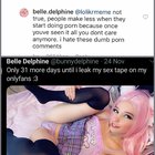 alison rodrigues recommends Belle Delphine Tape