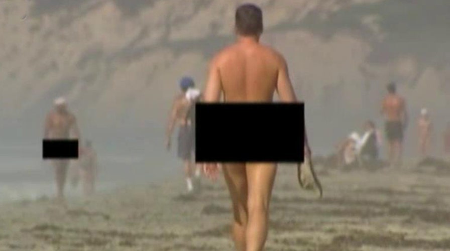 nude beach video clips