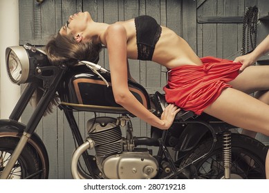 Naked Woman On A Motorcycle throat tumblr