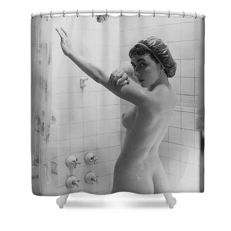 naked woman in shower