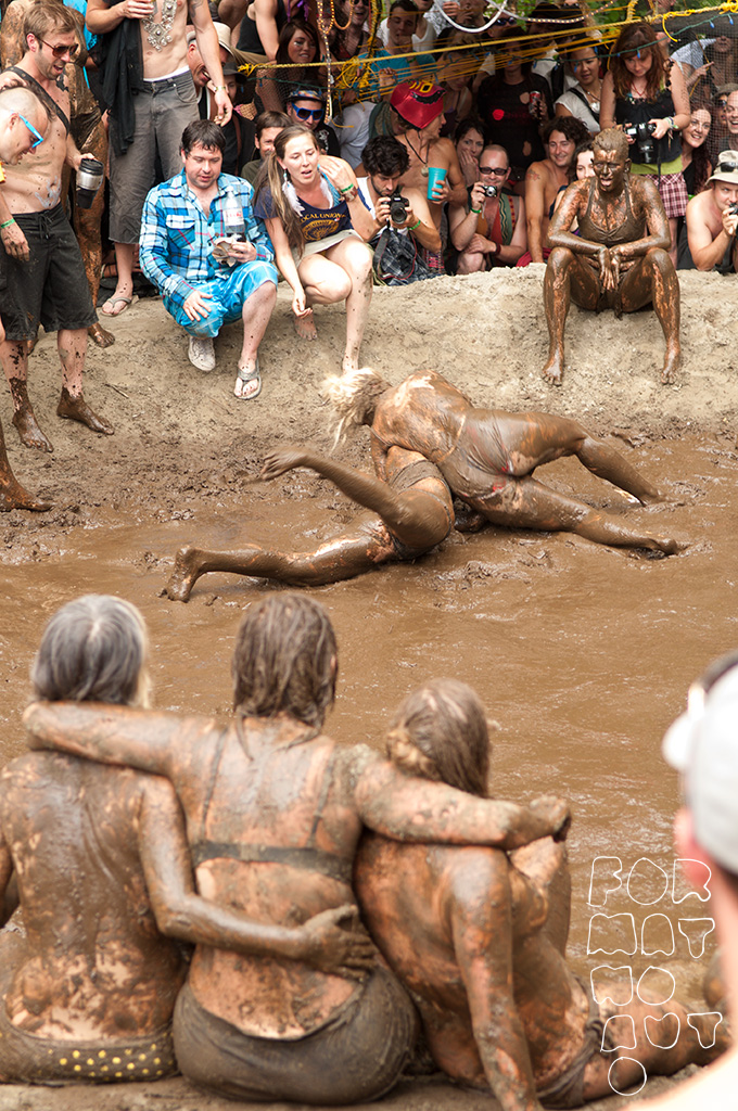 mud fight nude